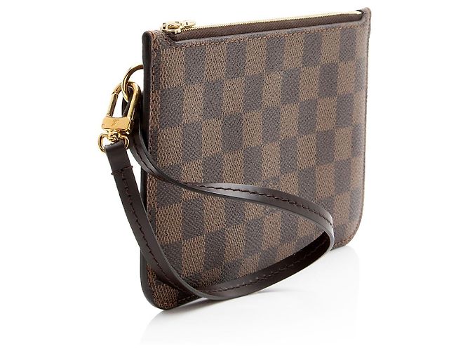 Louis Vuitton Damier Ebene Neverfull PM Pochette Castaño - vista 2
