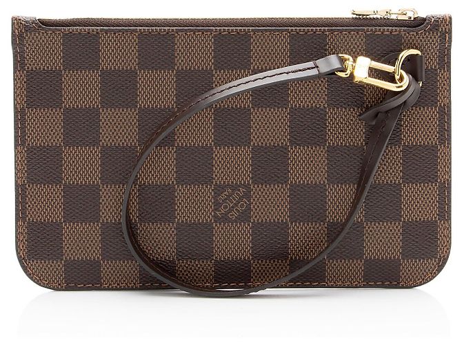 Louis Vuitton Damier Ebene Neverfull PM Pochette Castaño - vista 3