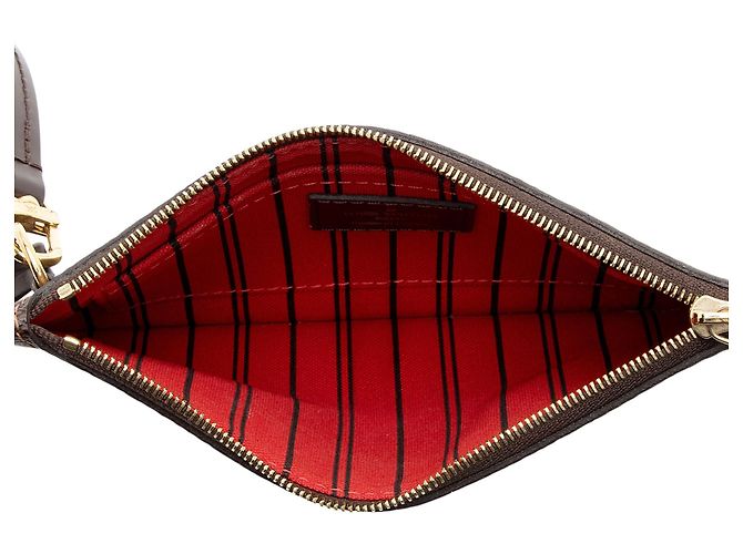 Louis Vuitton Damier Ebene Neverfull PM Pochette Castaño - vista 5