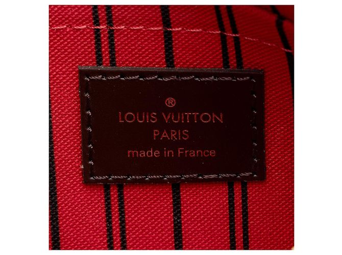 Louis Vuitton Damier Ebene Neverfull PM Pochette Castaño - vista 6