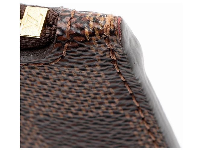 Louis Vuitton Damier Ebene Neverfull PM Pochette Castaño - vista 8