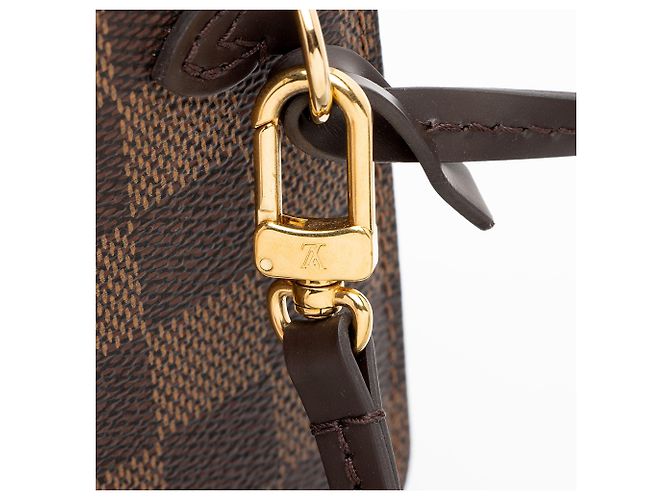 Louis Vuitton Damier Ebene Neverfull PM Pochette Castaño - vista 9