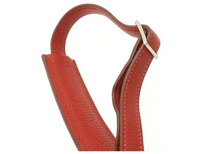 Hermès Hermes Berlango PM Schultertasche Rot - Ansicht 4