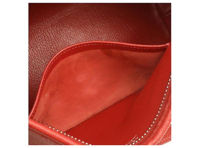 Hermès Hermes Berlango PM Schultertasche Rot - Ansicht 9