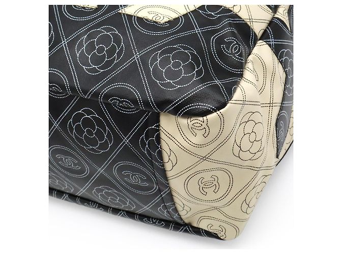Borsa Shopping Grande Chanel Camellia Coco Mark Multicolore - vista 3