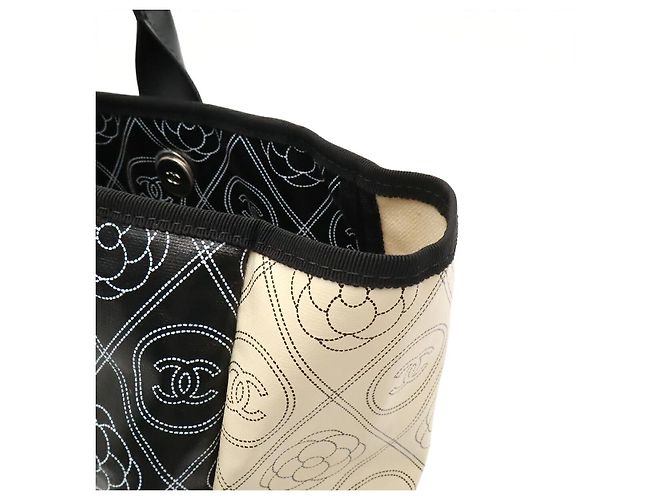 Borsa Shopping Grande Chanel Camellia Coco Mark Multicolore - vista 7