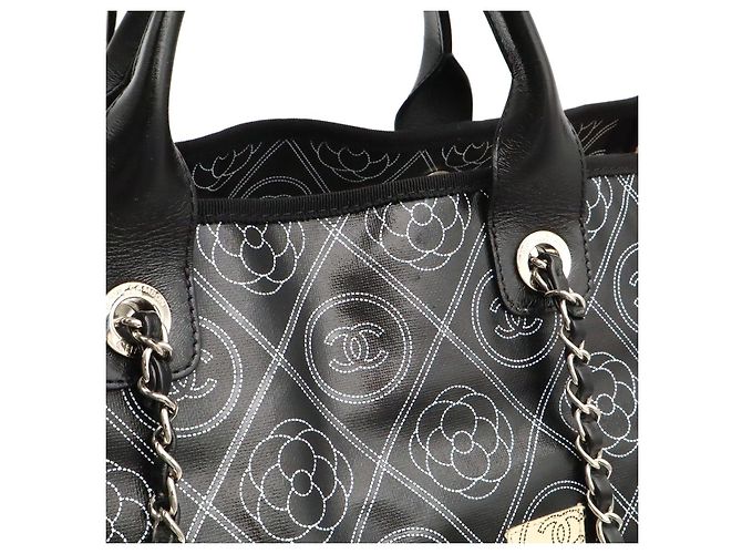 Borsa Shopping Grande Chanel Camellia Coco Mark Multicolore - vista 8