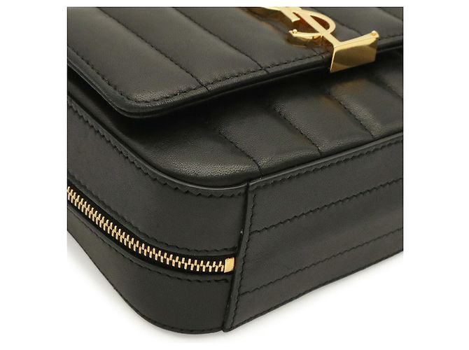 Autre Marque Yves Saint Laurent Vicky Shoulder Bag Black - view 3