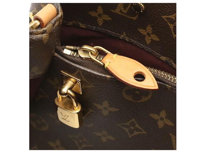 Borsa Louis Vuitton Montaigne MM Marrone - vista 5