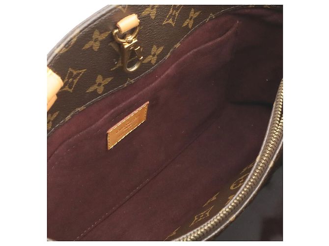 Borsa Louis Vuitton Montaigne MM Marrone - vista 6