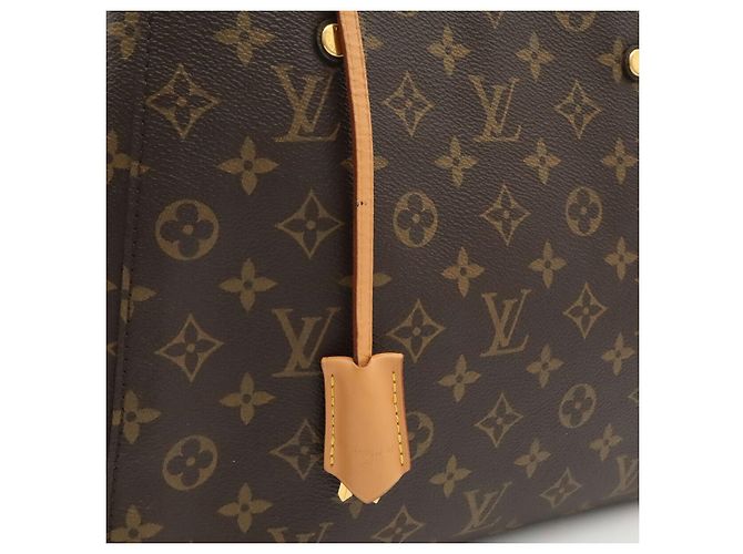 Borsa Louis Vuitton Montaigne MM Marrone - vista 9