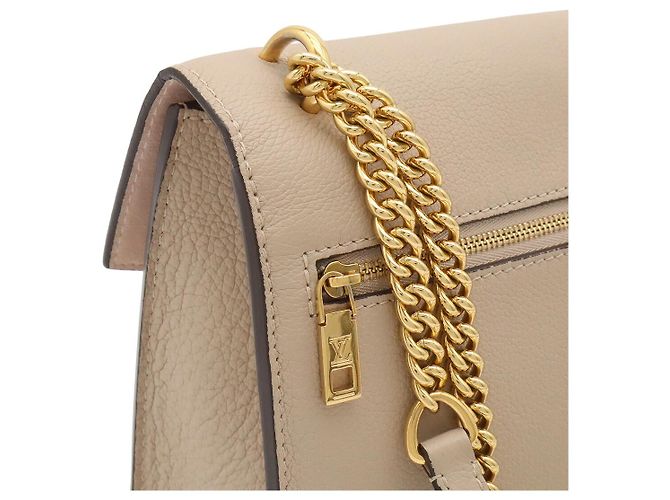 Borsa a tracolla con catena Louis Vuitton My Lockme Marrone Beige - vista 4