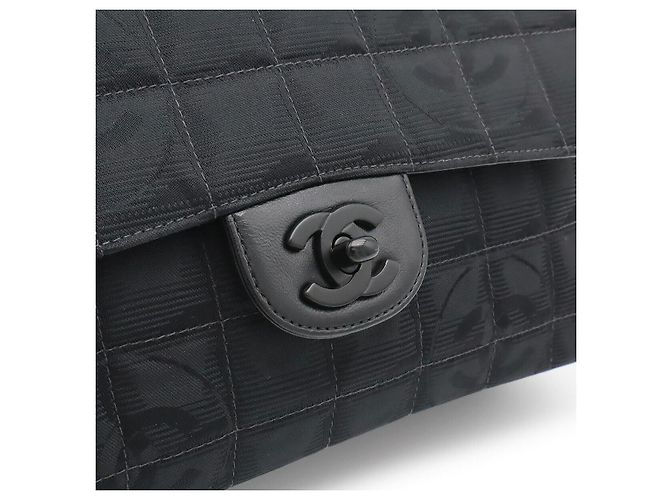 Borsa a Tracolla con Catena Chanel New Travel Line Nero - vista 8
