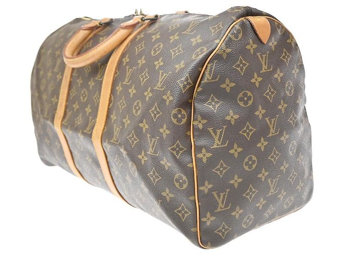 Louis Vuitton Keepall Monogram 50 Marrone - vista 3