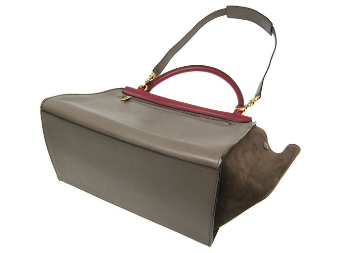Céline Celine Tricolor Trapeze Leather Large Multicolore - vista 2