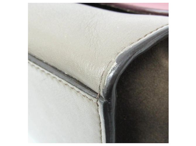 Céline Celine Tricolor Trapeze Leather Large Multicolore - vista 5