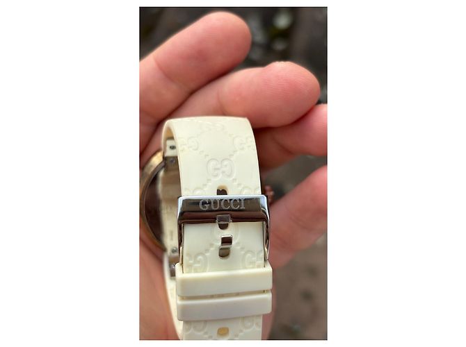 Relógio automático Gucci Pantheaon com fase da lua Branco Vermelho Verde Gold hardware - vista 7