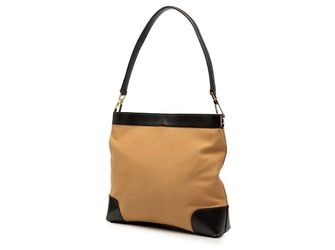 Borsa a mano Gucci Sherry Line Beige Marrone scuro - vista 2