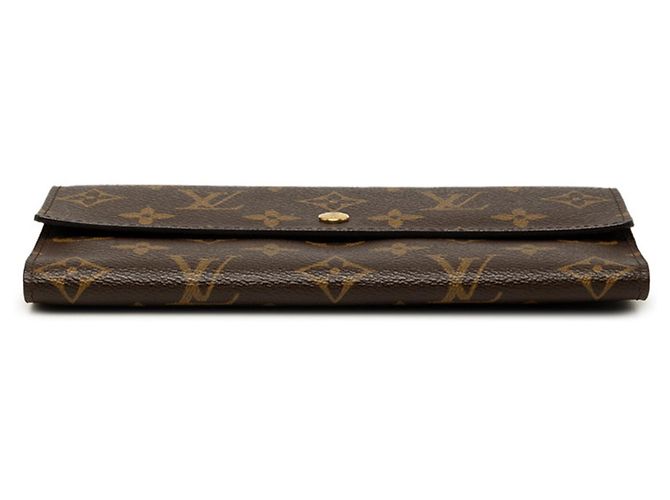 Louis Vuitton Monogram Portefeuille Tresor International Long Wallet Marrone - vista 3