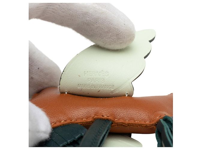 Hermès Hermes Rodeo Pegasus PM Bag Charm Marrone Verde - vista 3