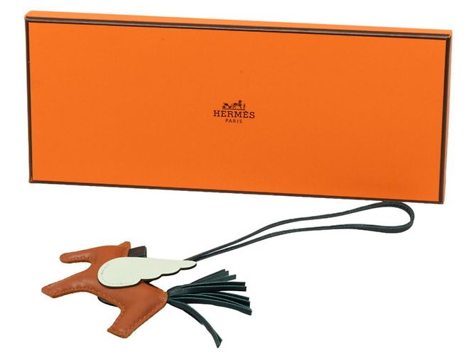 Hermès Hermes Rodeo Pegasus PM Bag Charm Marrone Verde - vista 5