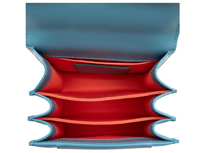 Bulgari Borsa Bvlgari Serpenti Forever Blu - vista 4