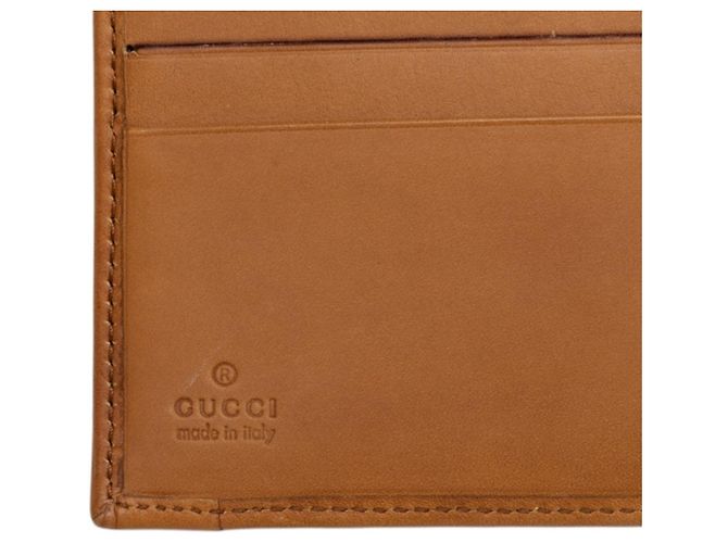 Gucci GG Canvas Bi-fold Geldbörse Braun Beige - Ansicht 6