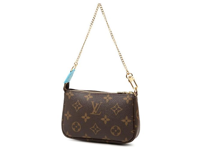 Louis Vuitton Monogram Vivienne Mini Pochette Accessoires Castaño Azul Multicolor - vista 2
