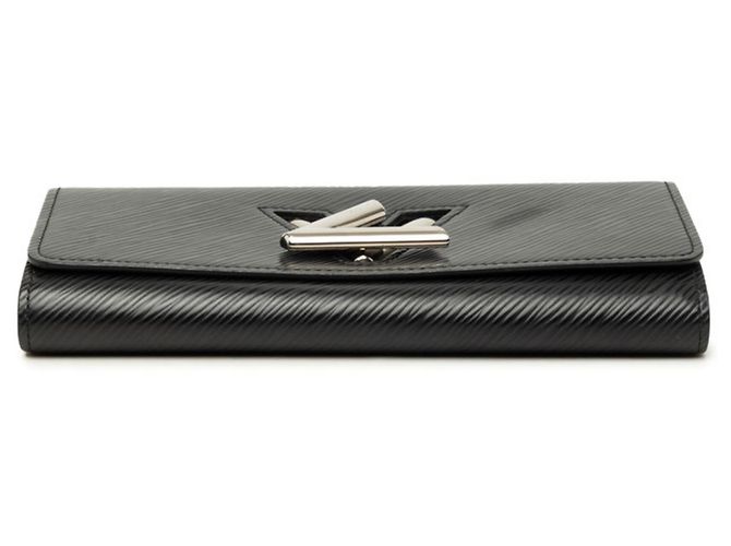 Louis Vuitton Epi Portefeuille Twist Long Wallet Nero - vista 3