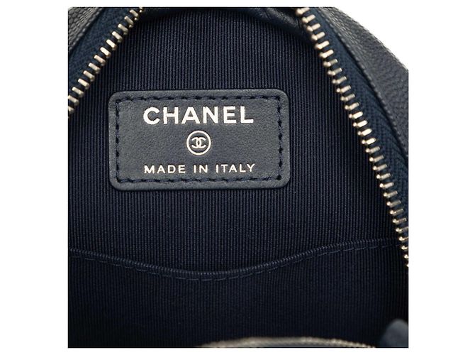 Borsa a tracolla Chanel Matelassé con catena rotonda Blu navy - vista 5