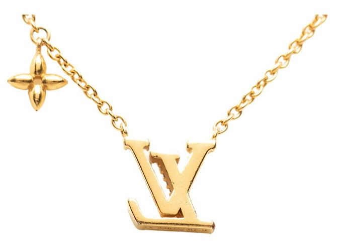Collar Louis Vuitton Monogram Flower Dorado - vista 2