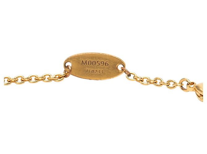 Collar Louis Vuitton Monogram Flower Dorado - vista 4