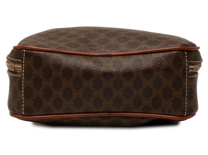 Céline Borsa a tracolla Celine Macadam in pelle marrone - vista 3