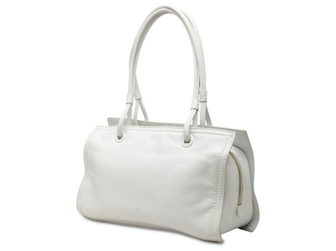 Borsa Tote Loewe Crown Stud Bianco - vista 2