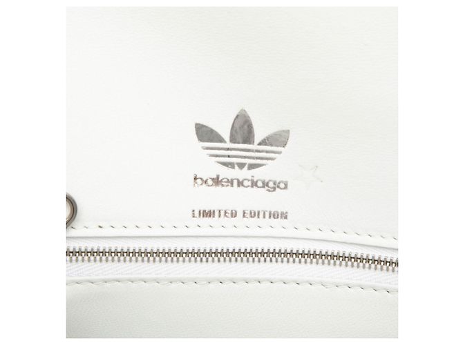 Borsa a mano Balenciaga x adidas Hourglass Small Nero Bianco - vista 5