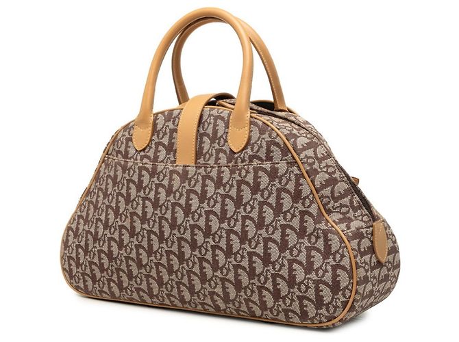 Borsa Christian Dior Dior Trotter Double Saddle Marrone Beige - vista 2
