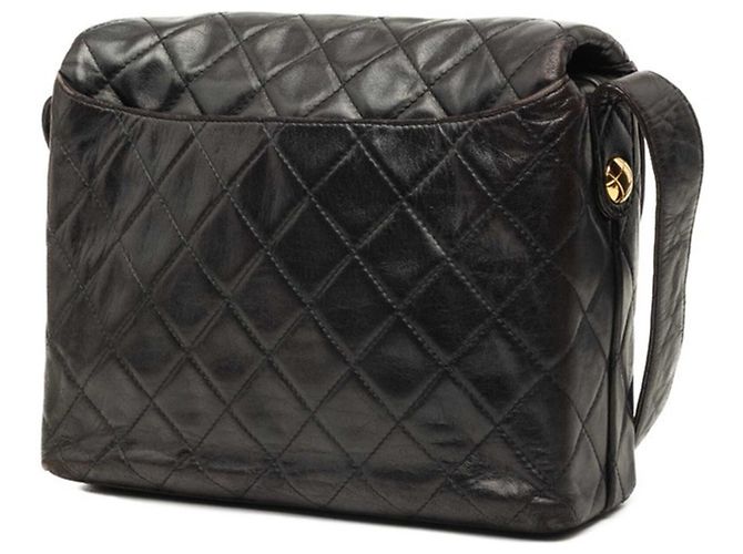 Borsa a tracolla Chanel Matelassé Coco Mark Nero - vista 2