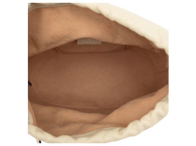 Borsa a tracolla Gucci Horsebit 1955 Bianco - vista 4
