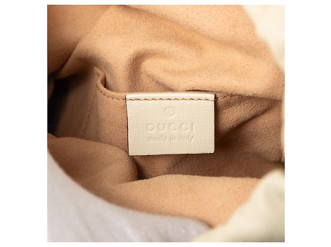 Borsa a tracolla Gucci Horsebit 1955 Bianco - vista 5