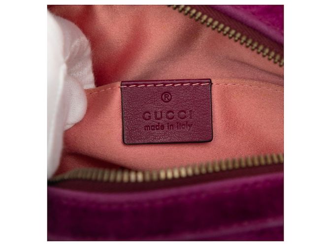 Borsa a tracolla matelassé Gucci GG Marmont Porpora - vista 6