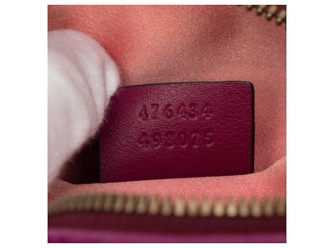 Borsa a tracolla matelassé Gucci GG Marmont Porpora - vista 7