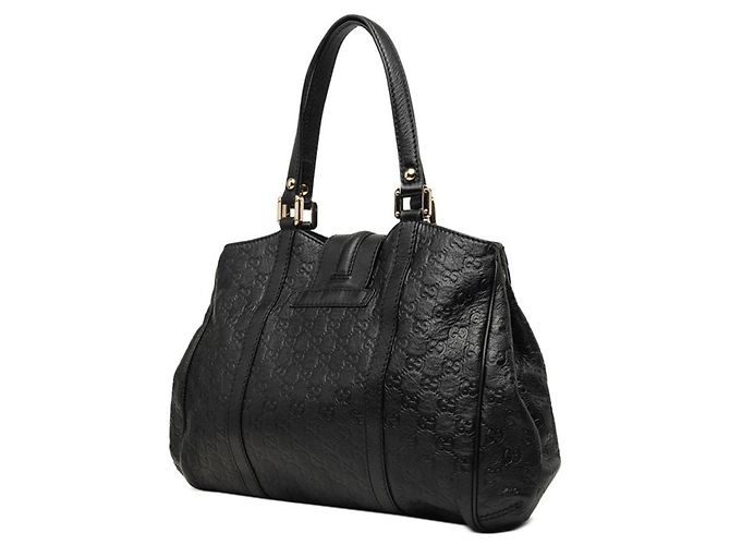 Borsa Tote Gucci Guccissima in pelle nera Nero - vista 2