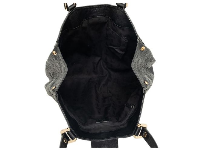 Borsa Tote Gucci Guccissima in pelle nera Nero - vista 4