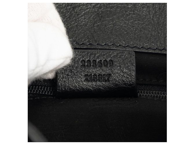 Borsa Tote Gucci Guccissima in pelle nera Nero - vista 6