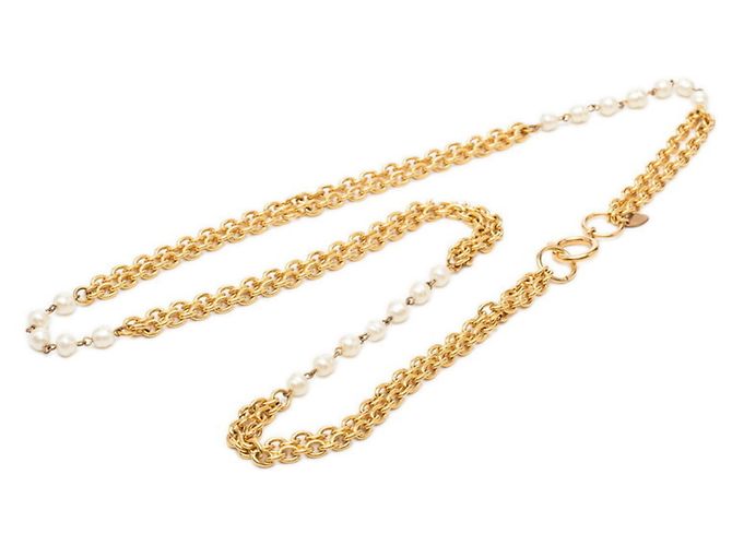 Collana lunga a catena vintage Chanel D'oro - vista 4