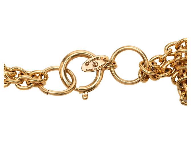Collana lunga a catena vintage Chanel D'oro - vista 6
