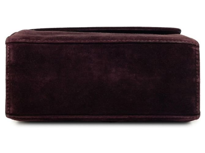 Borsa Salvatore Ferragamo Vara in camoscio burgundy Bordò - vista 3