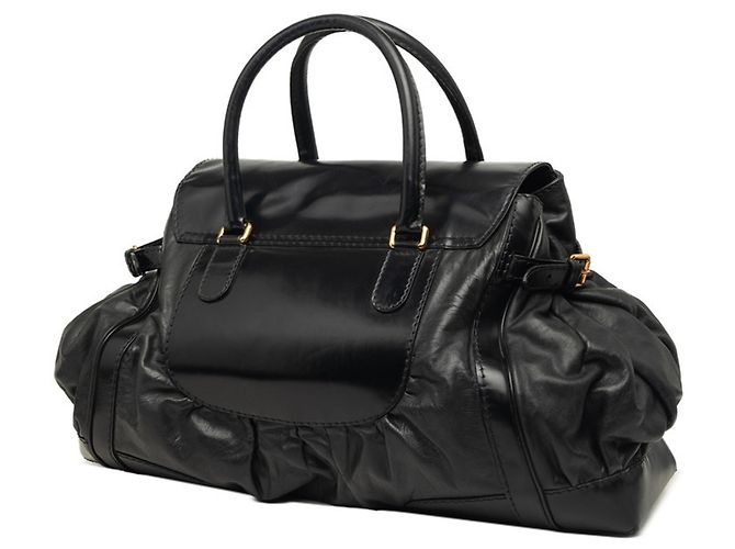 Borsa Boston Gucci in pelle nera Nero - vista 2
