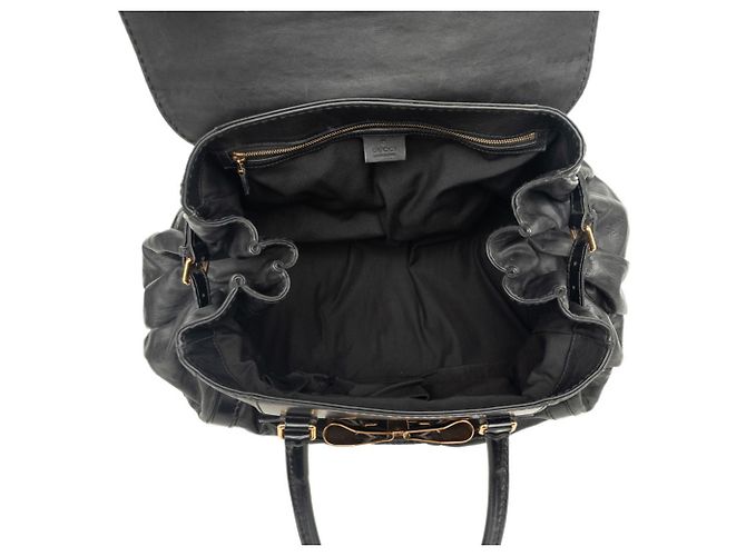Borsa Boston Gucci in pelle nera Nero - vista 6