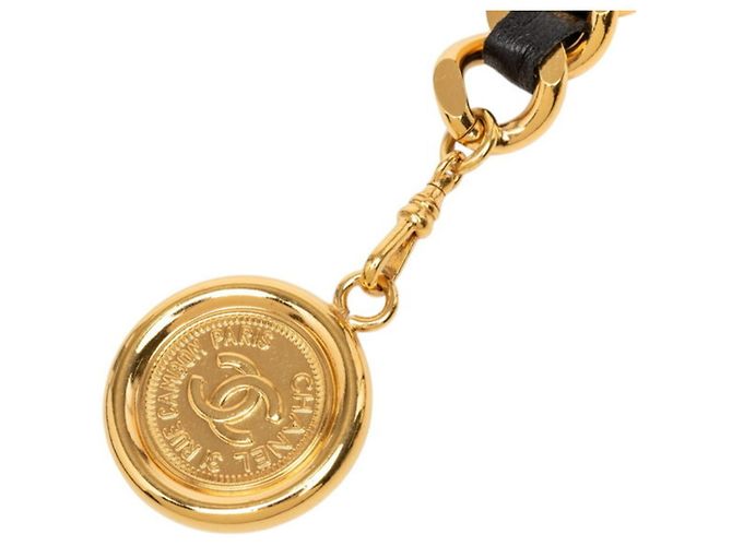 Chanel 31 RUE CAMBON Cambon Kettengürtel Schwarz Golden - Ansicht 2